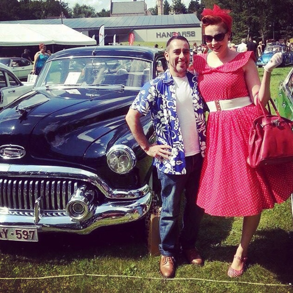 Lindy Bop Hetty Red Polka Dot Swing Dress
